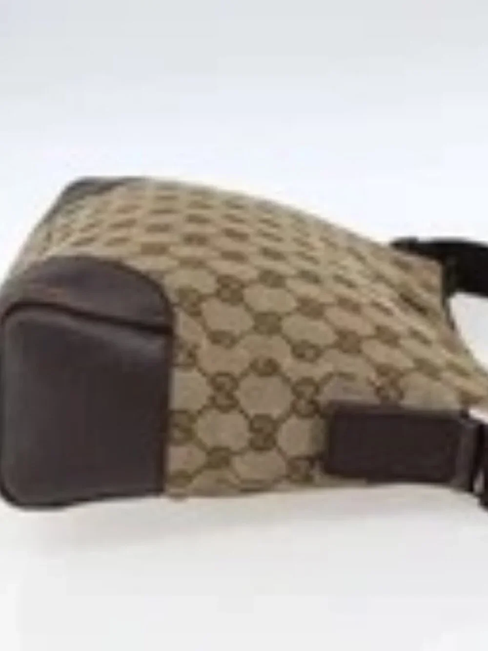 GUCCI GG Canvas Shoulder Bag Beige Silver 114273 Auth fm5091 - Picture 2 of 12